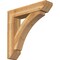 Ekena Millwork Thorton Slat Rough Sawn Bracket w/ Offset Brace, Western Red Cedar, 8"W x 36"D x 36"H BKT0806X36X36THR06RWR - alternate 1